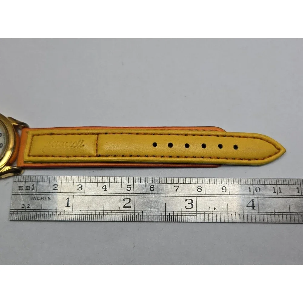 Vtg 1990s Lorus Disney Mickey Mouse Instalite Gold Tone Quartz Watch New Battery